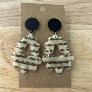 Polymer clay earring